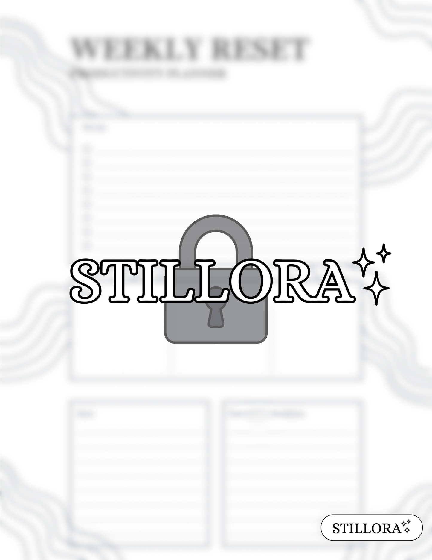 The Weekly Reset Chart ✧