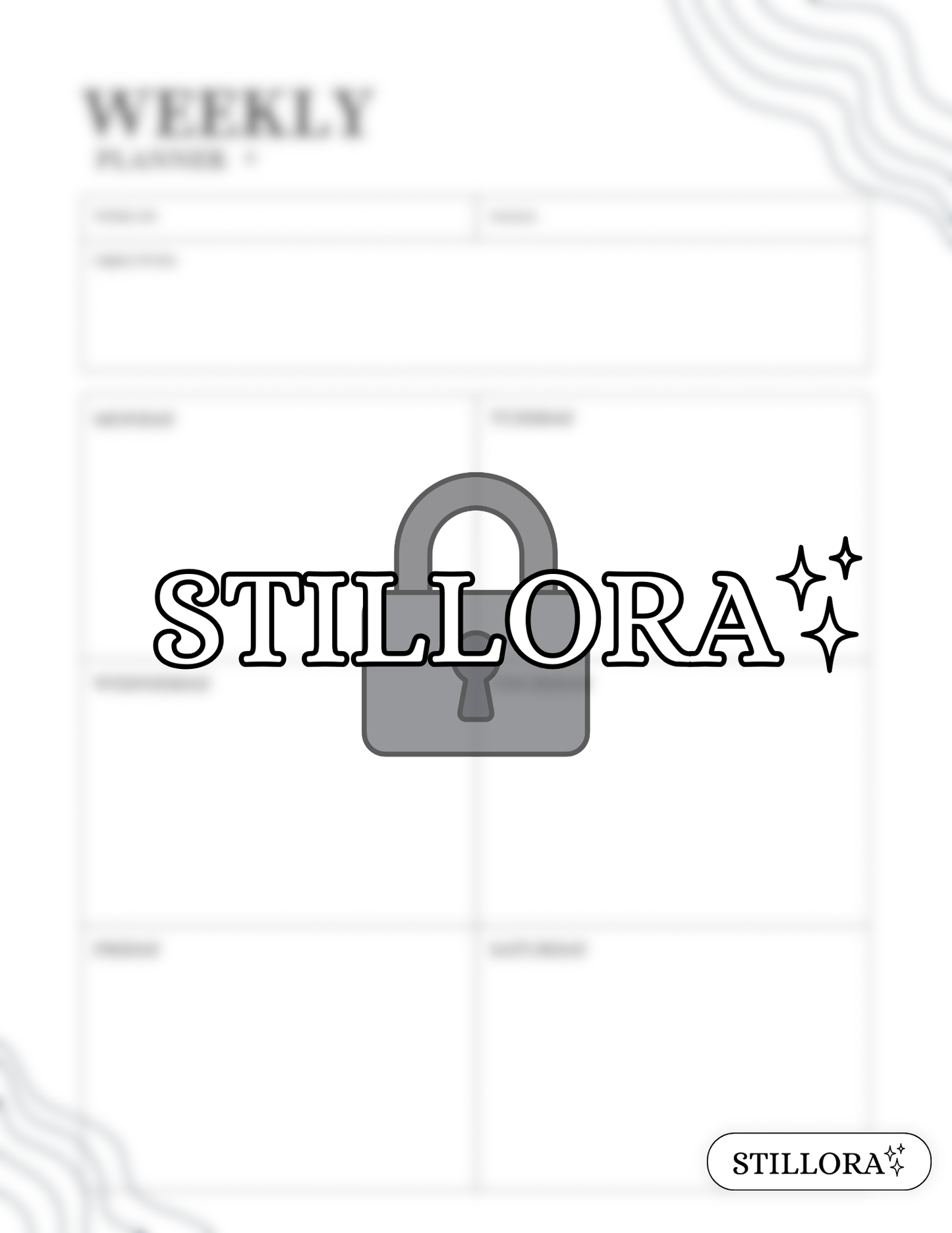 The Weekly To Do Chart ✧