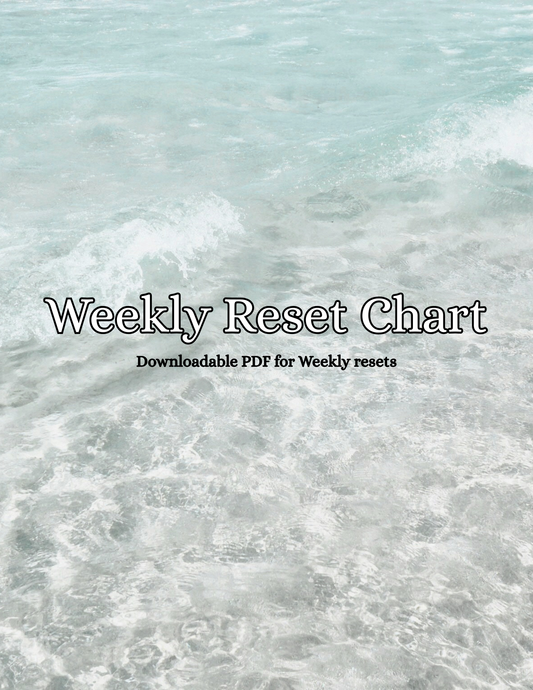 The Weekly Reset Chart ✧